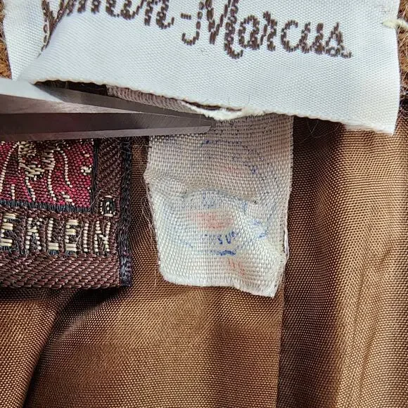 Vintage Neiman Marcus Anne Klein Skirt Womens S Brown Wool Pencil Lined Preppy - Picture 12 of 16